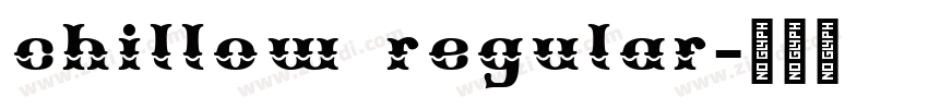 chillow regular字体转换